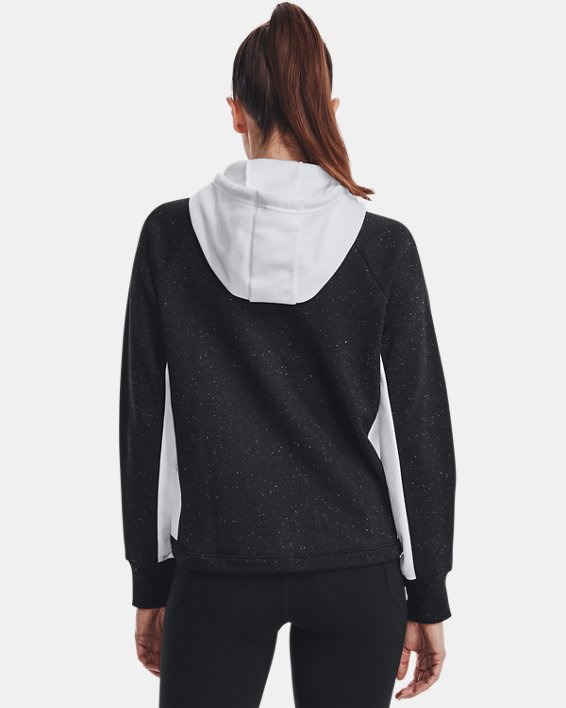 Veste à capuche entièrement zippée UA Rival pour femme, Black, pdpMainDesktop image number 1